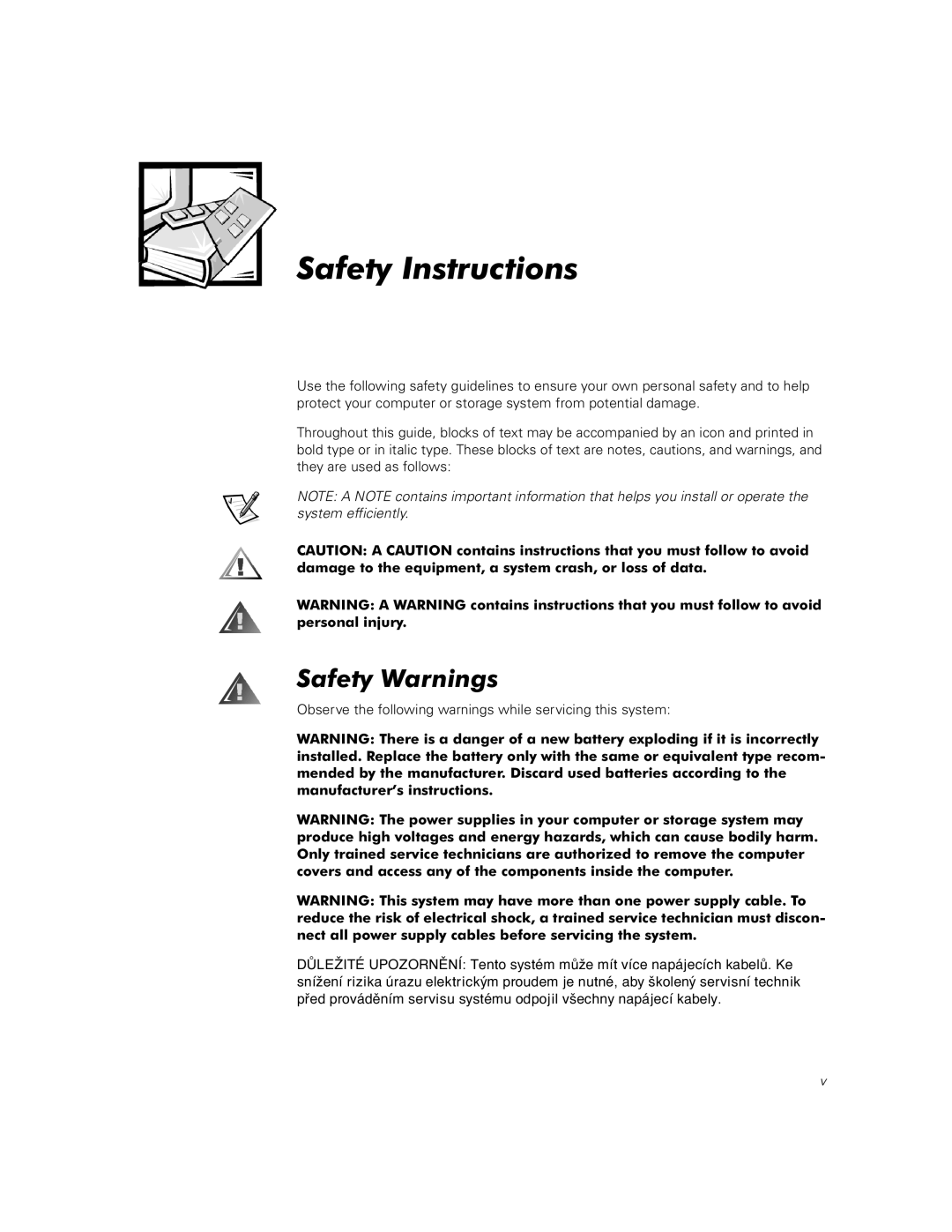 Dell 720N, 740N, 760N manual Observe the following warnings while servicing this system 