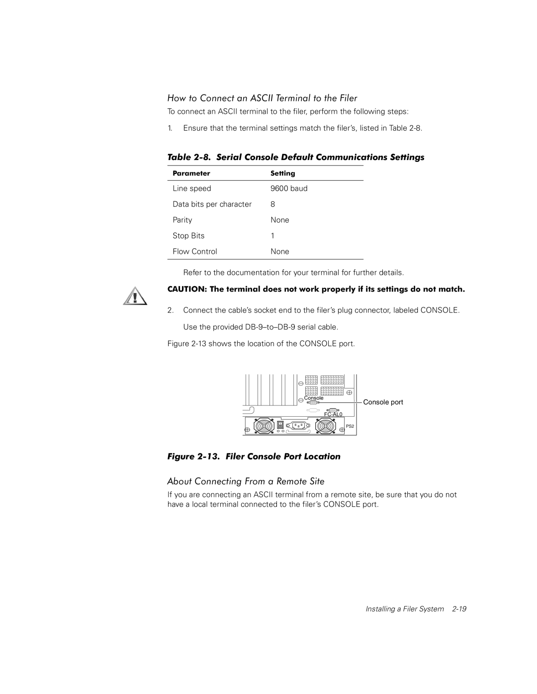 Dell 740N, 720N, 760N manual shows the location of the Console port 