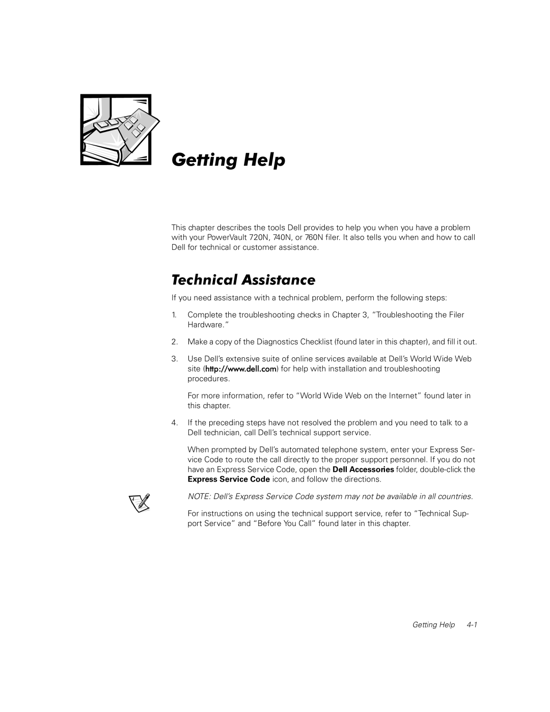 Dell 720N, 740N, 760N manual Getting Help 