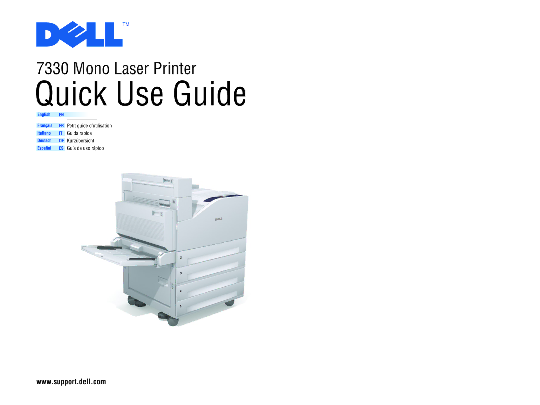 Dell 7330dn manual Quick Use Guide, Mono Laser Printer 