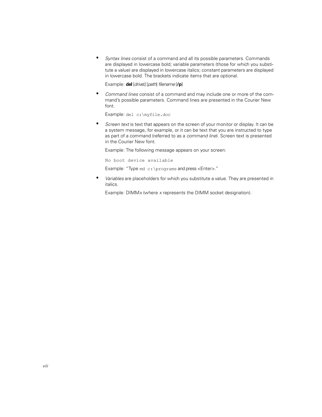 Dell 735 warranty Example del c\myfile.doc 