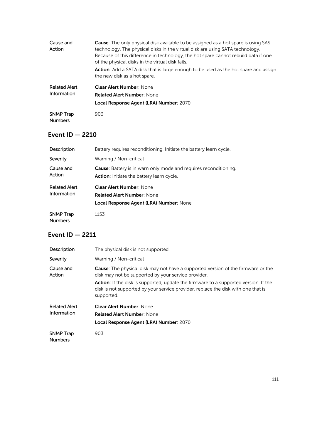 Dell 7.4 manual New disk as a hot spare 