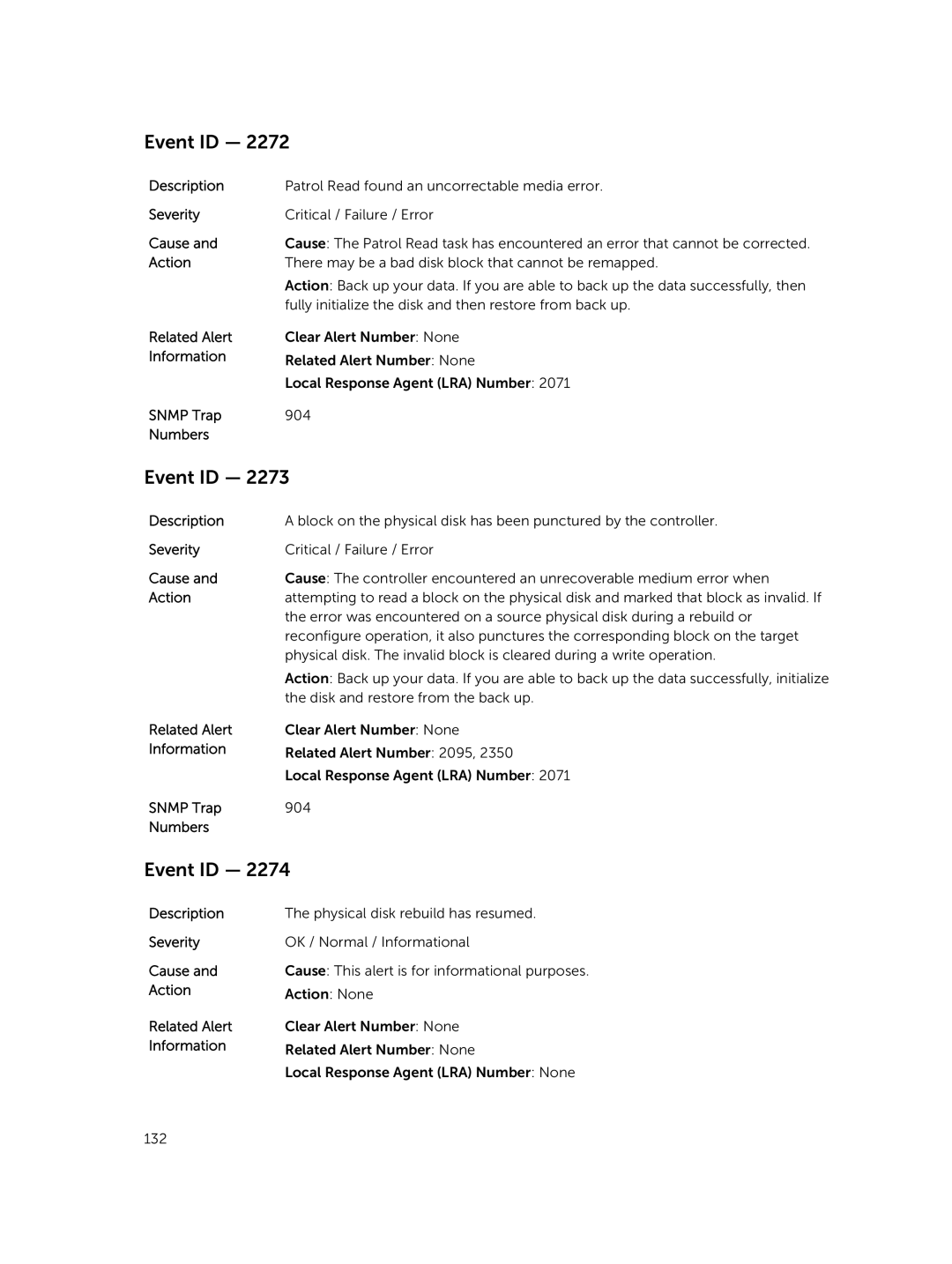 Dell 7.4 manual Patrol Read found an uncorrectable media error 