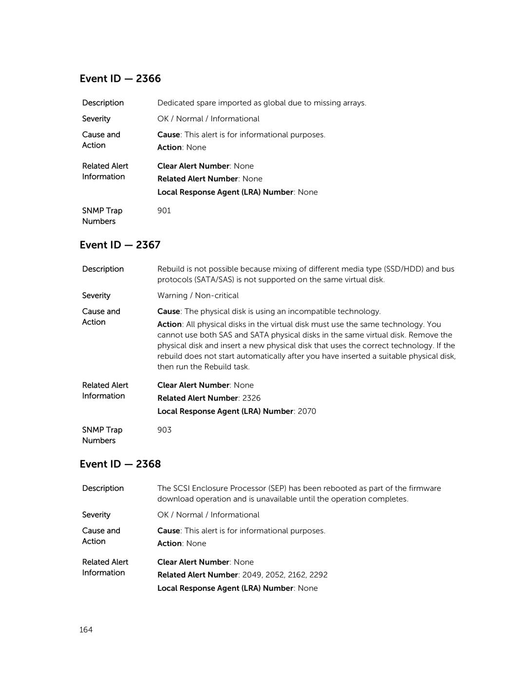 Dell 7.4 manual Protocols SATA/SAS is not supported on the same virtual disk 