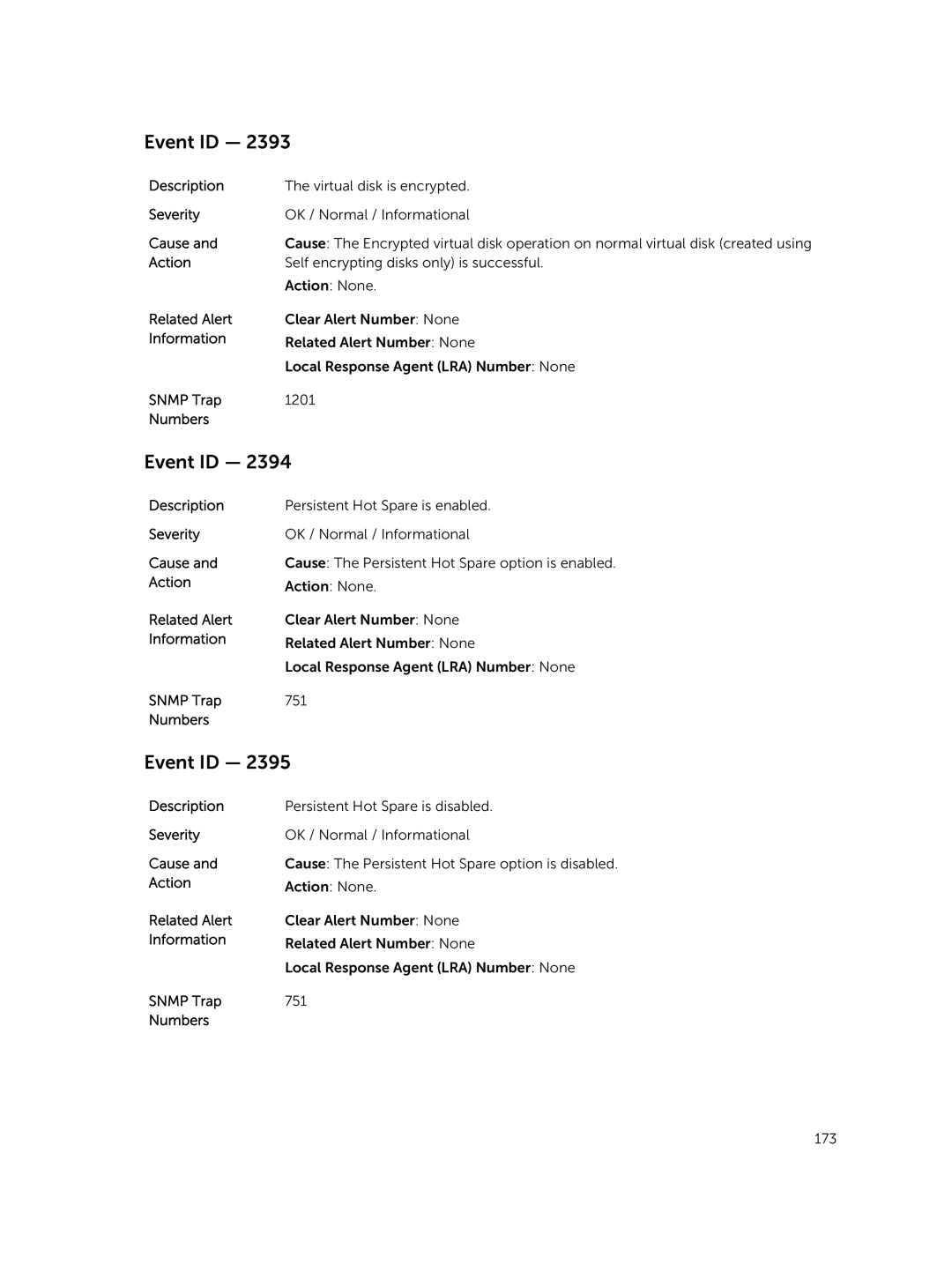 Dell 7.4 manual Virtual disk is encrypted 