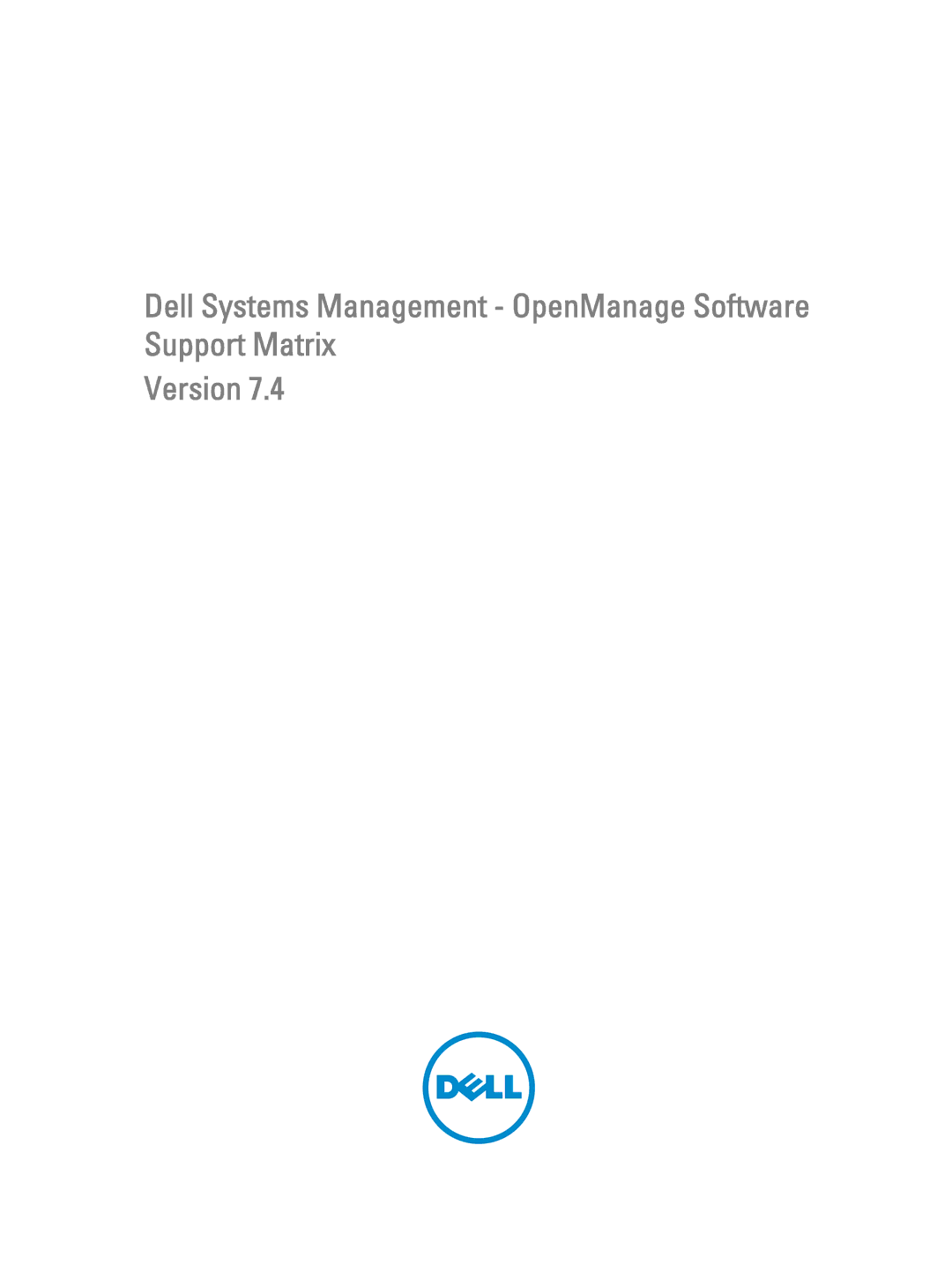 Dell 7.4 manual 