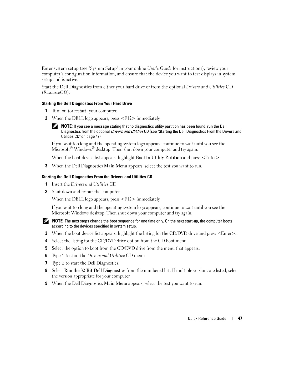 Dell 745 manual Insert the Drivers and Utilities CD 