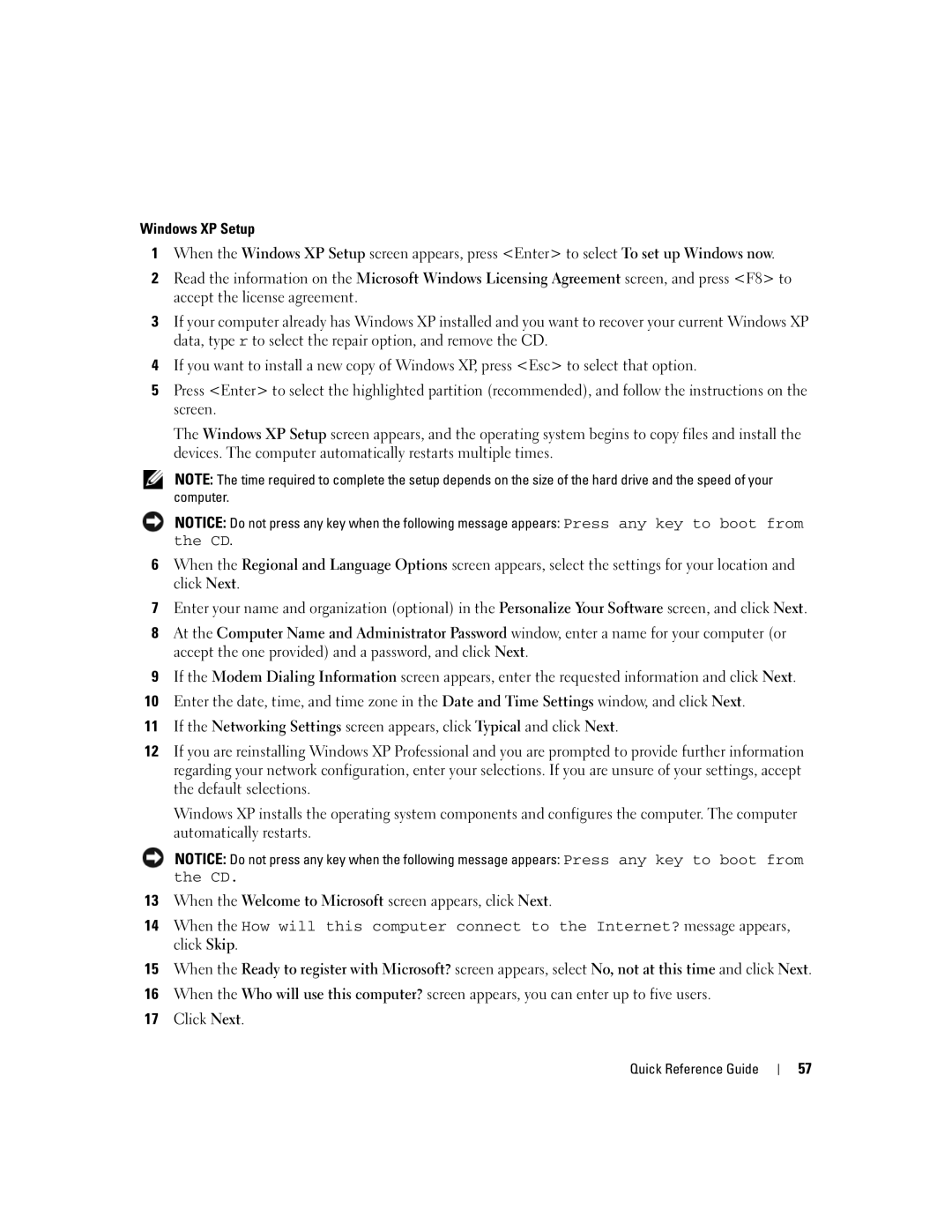 Dell 745 manual Quick Reference Guide 