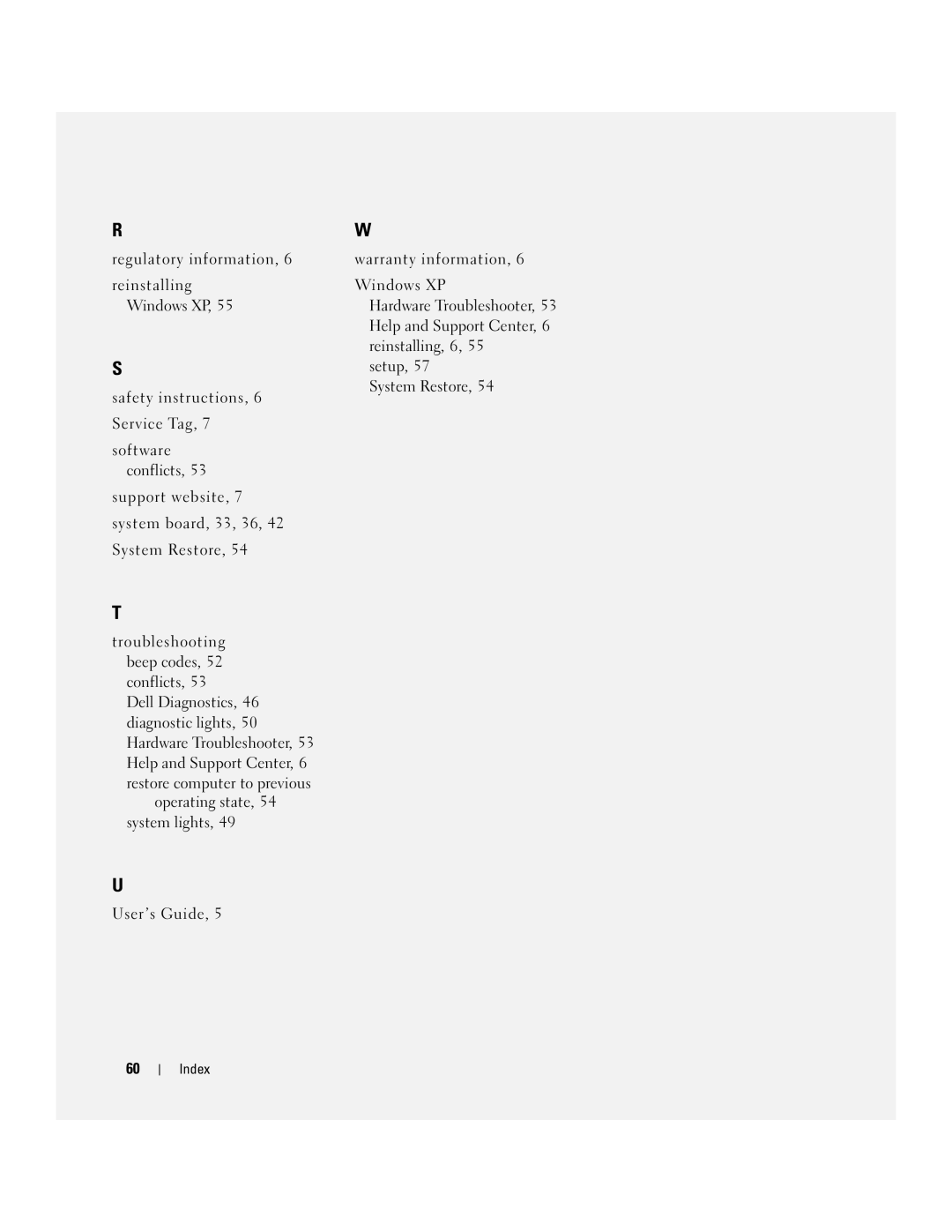 Dell 745 manual Index 