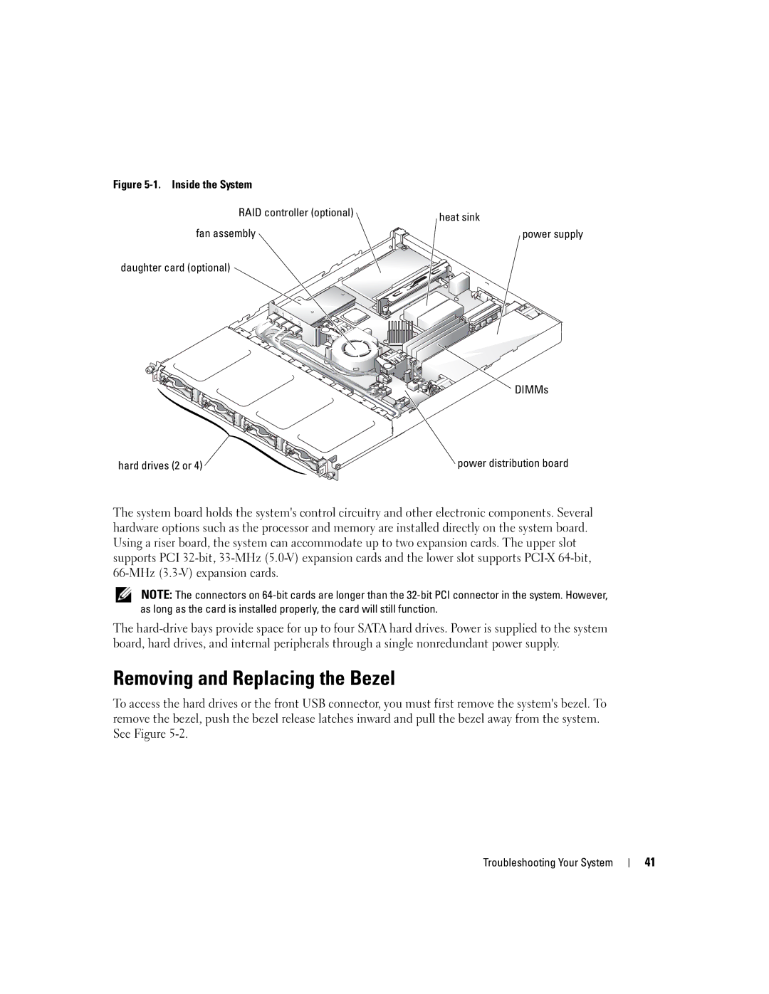 Dell 745N manual Removing and Replacing the Bezel 