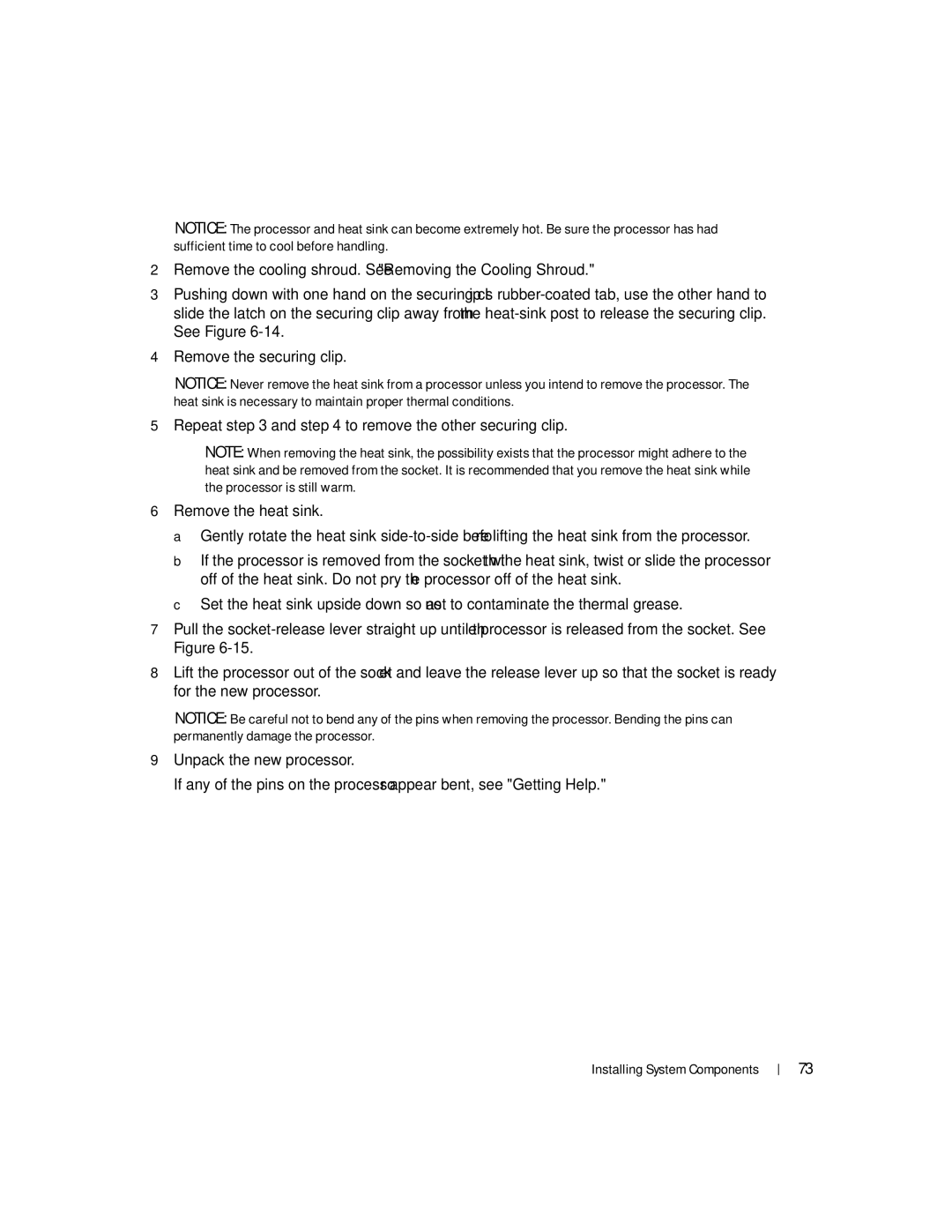 Dell 745N manual Installing System Components 