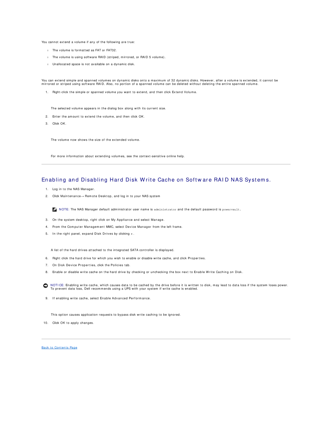 Dell 745N manual On Disk Device Properties, click the Policies tab 