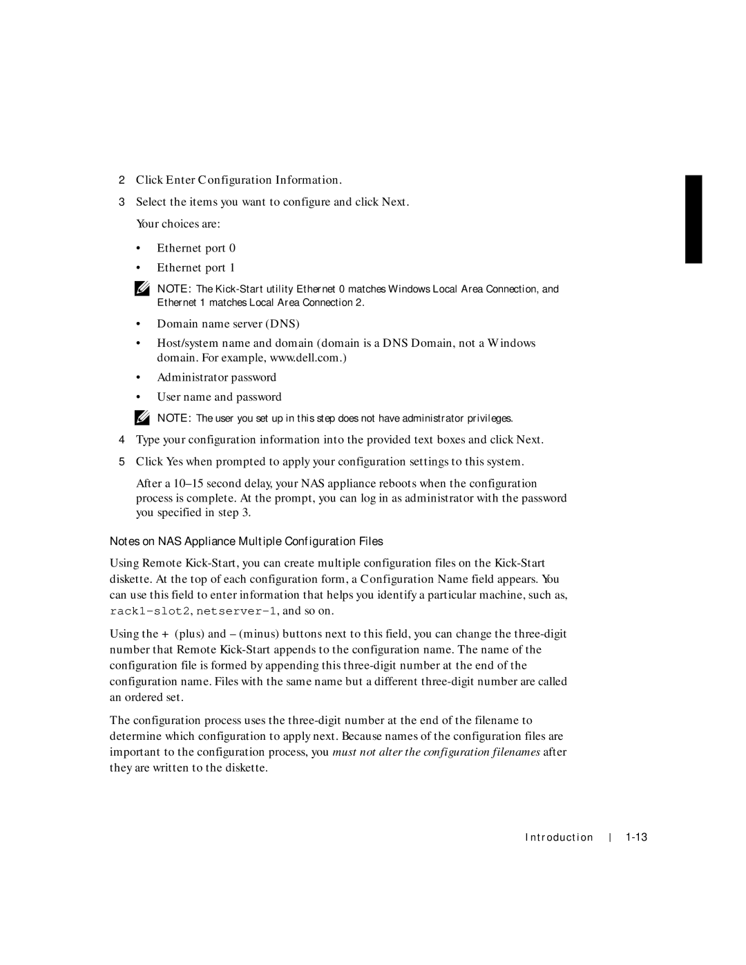 Dell 750N. 755N manual Click Enter Configuration Information 