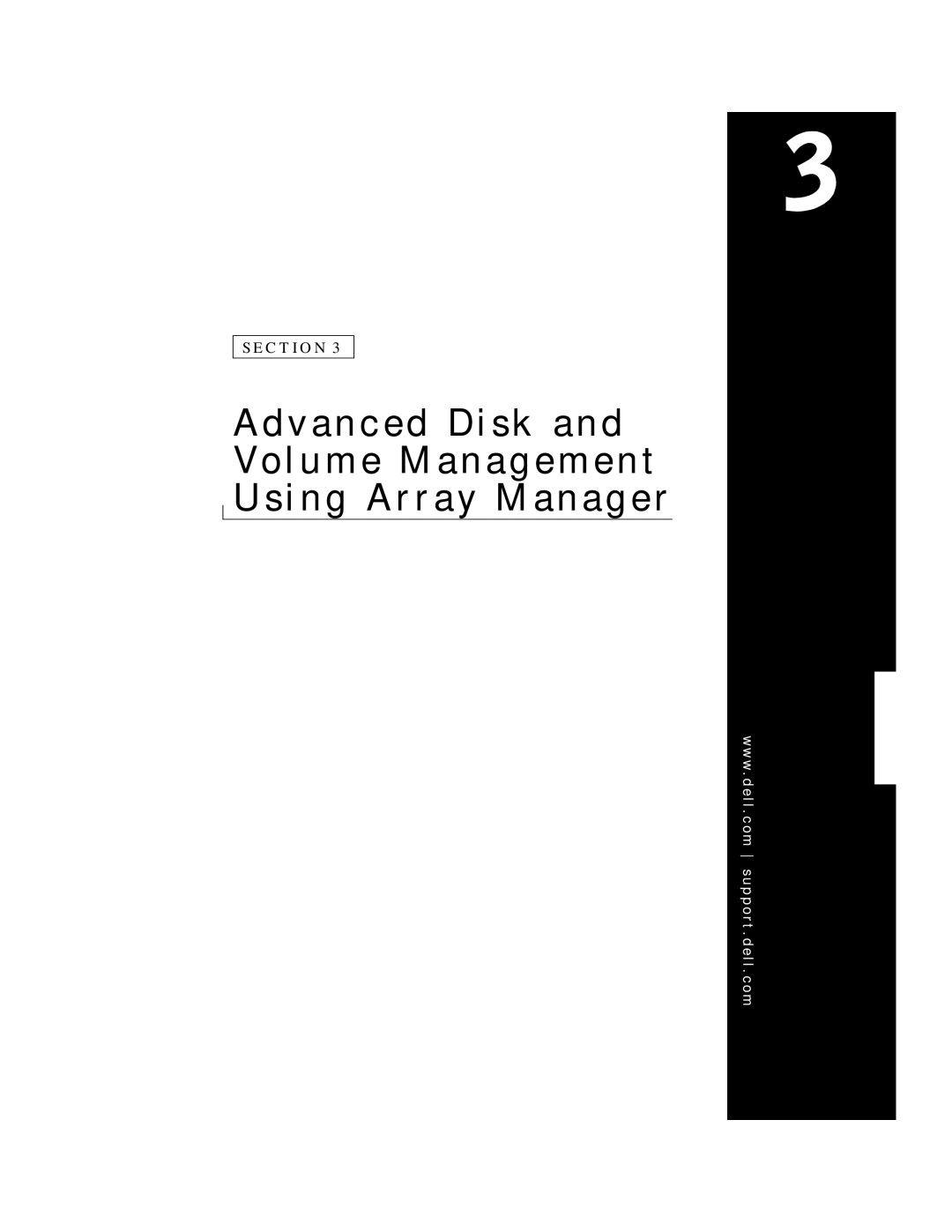 Dell 750N. 755N manual Advanced Disk Volume Management Using Array Manager 