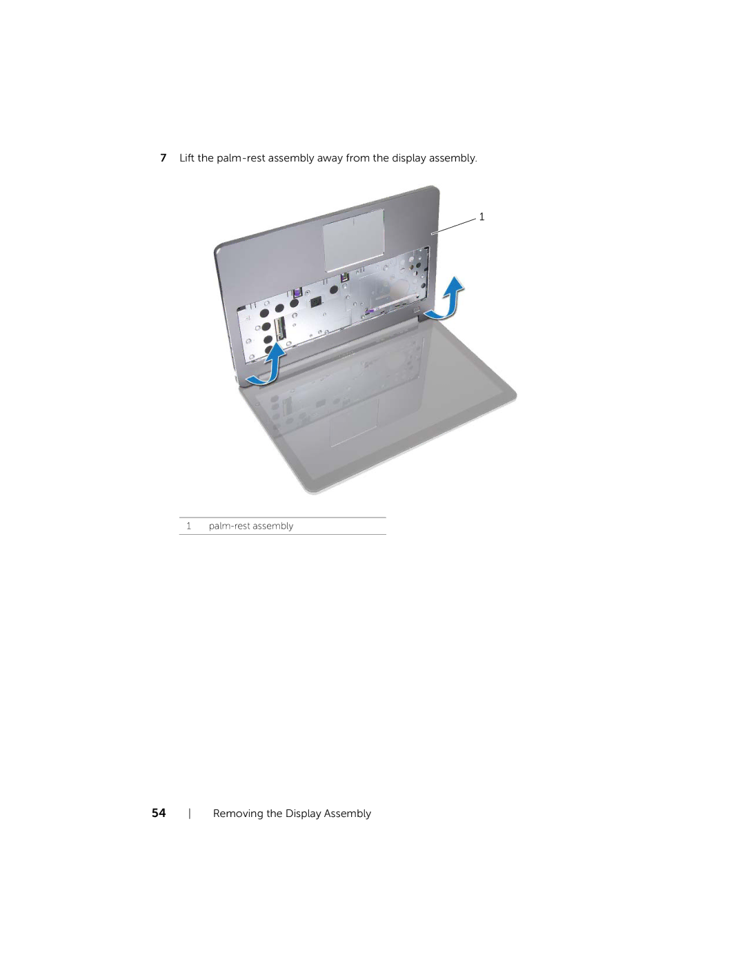 Dell 7537, P36F owner manual Lift the palm-rest assembly away from the display assembly 