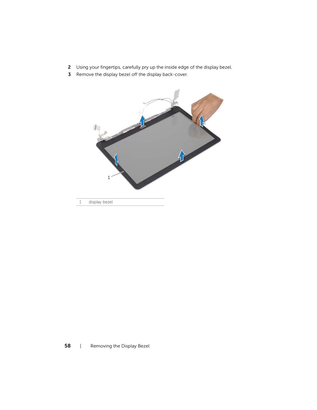 Dell 7537, P36F owner manual Display bezel 