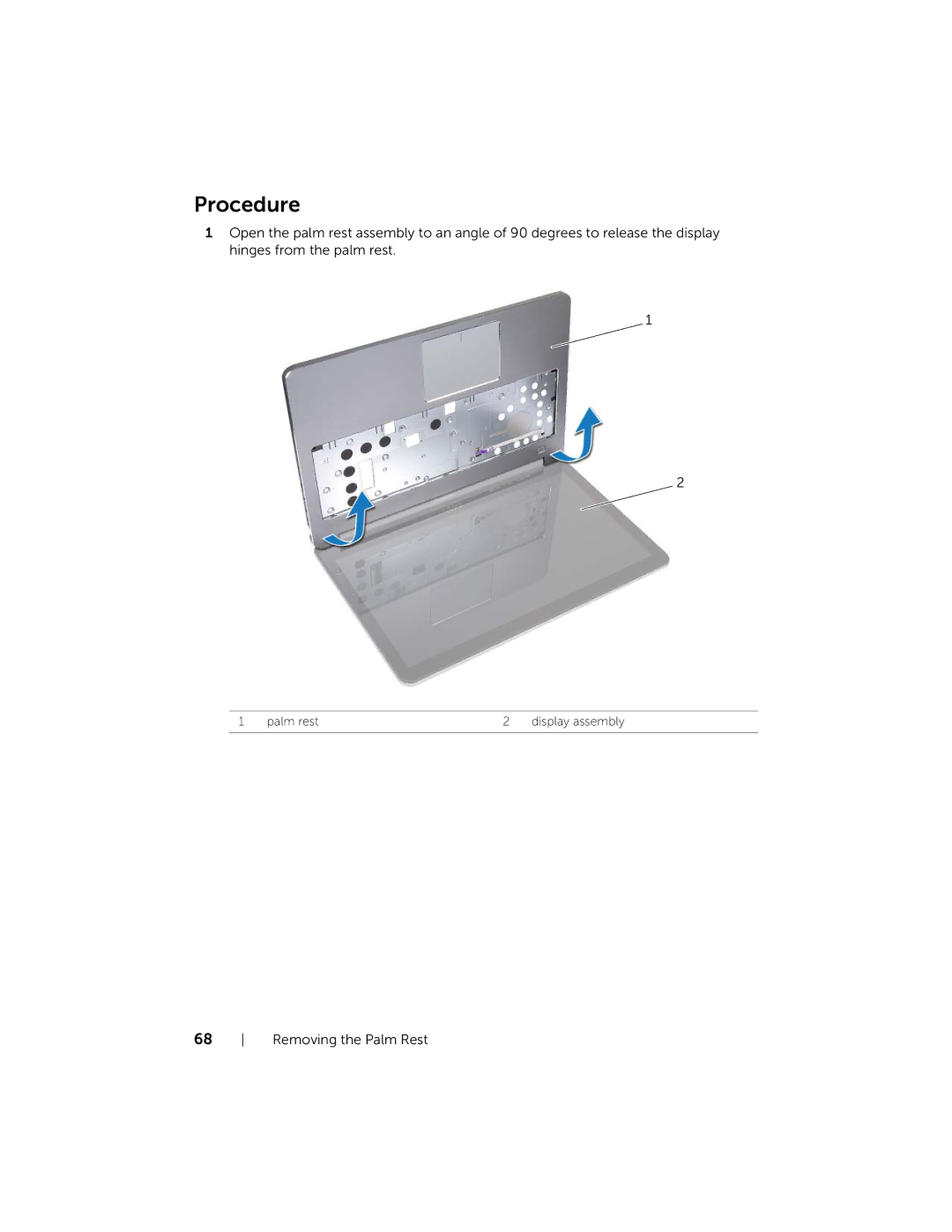 Dell 7537, P36F owner manual Palm rest Display assembly 