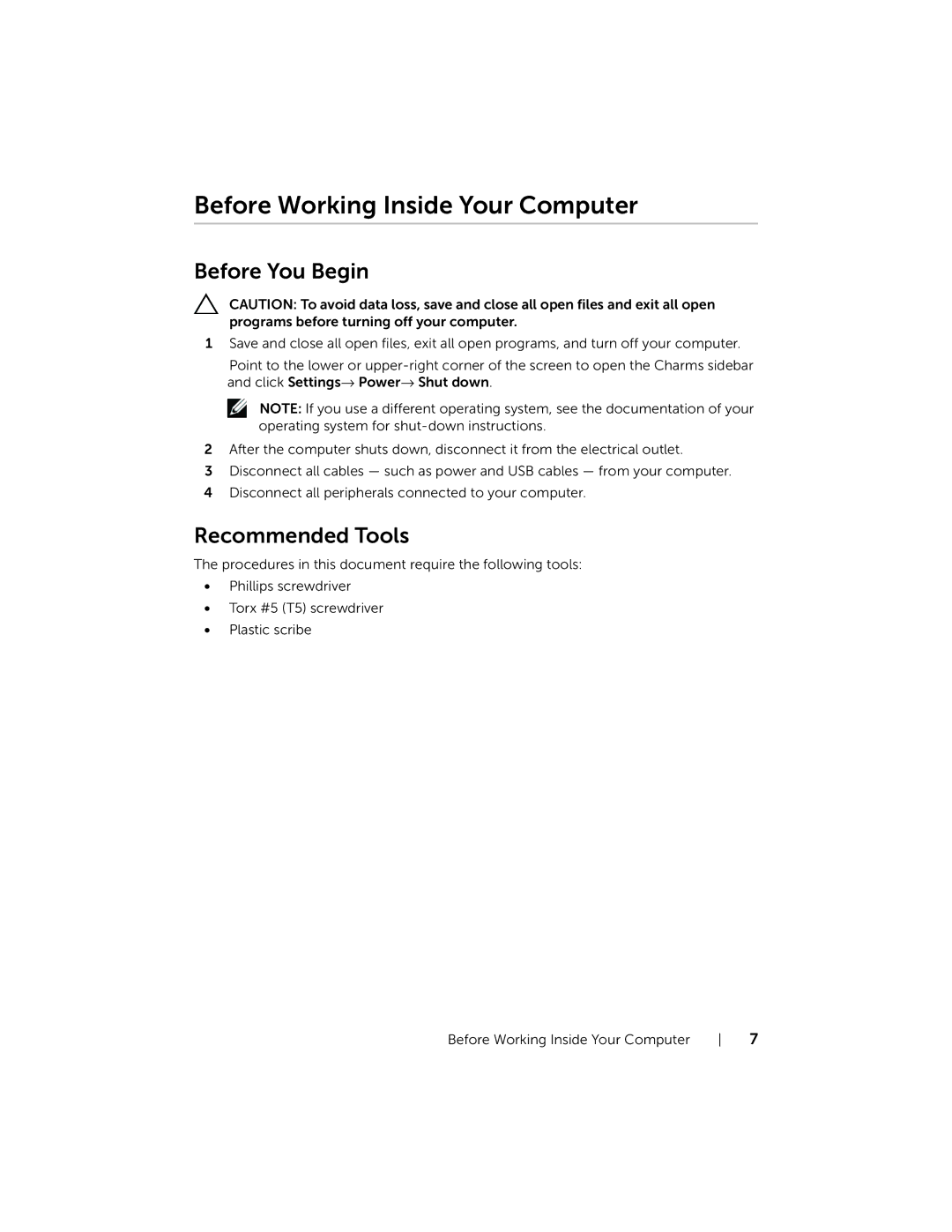 Dell P36F, 7537 owner manual Before Working Inside Your Computer, Before You Begin 