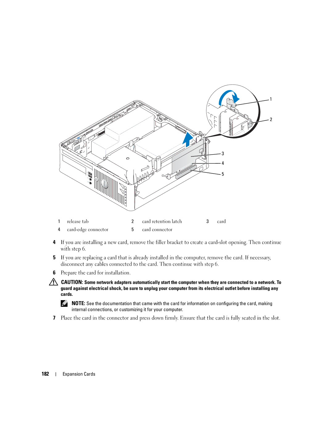 Dell 755 manual Expansion Cards 