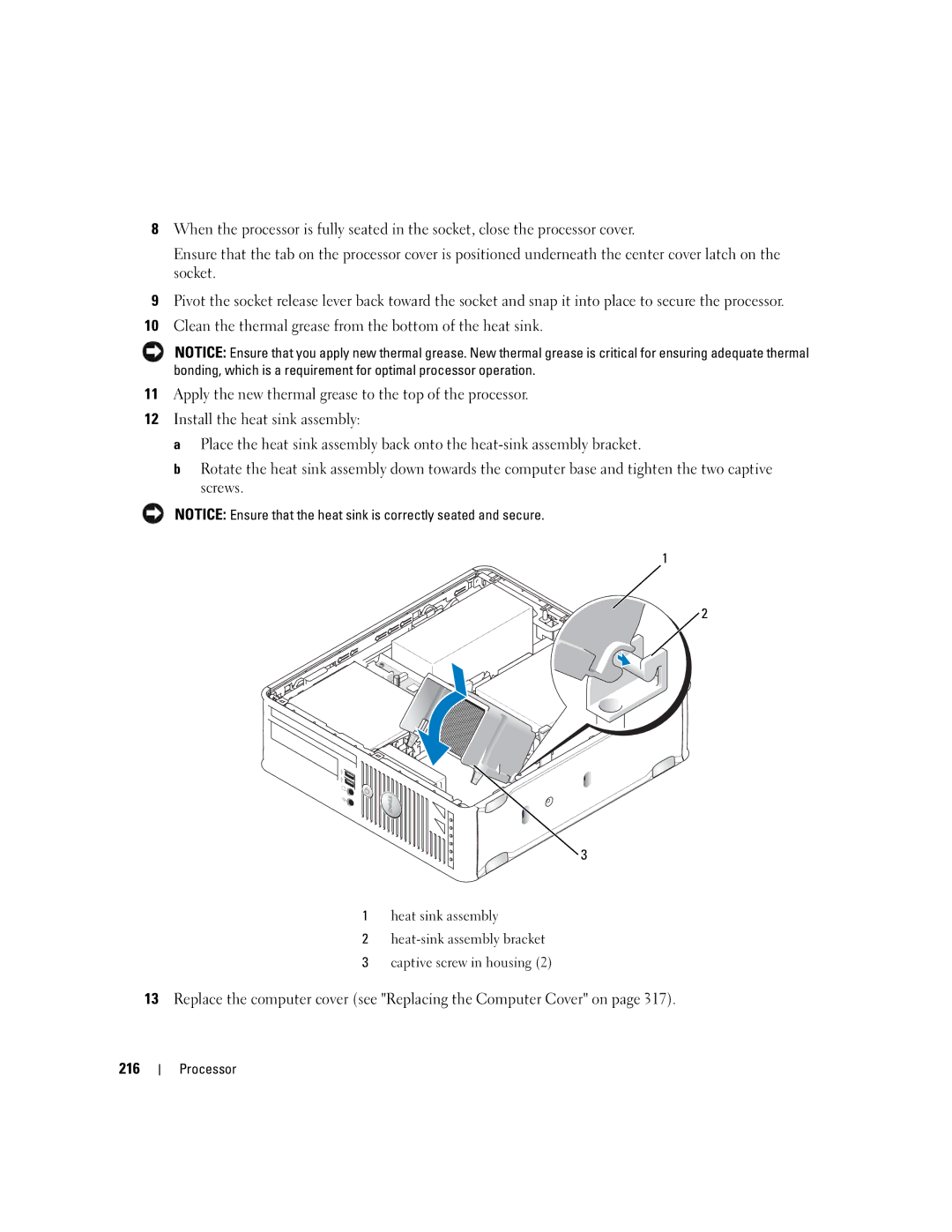 Dell 755 manual Processor 