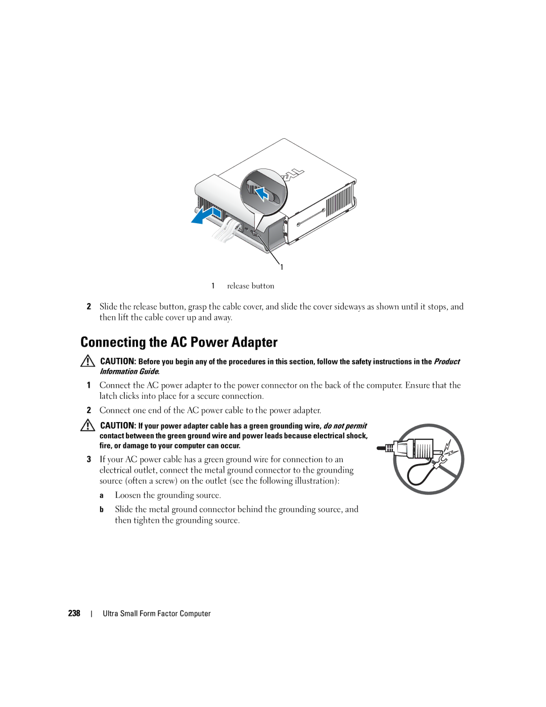 Dell 755 manual Connecting the AC Power Adapter, Information Guide 