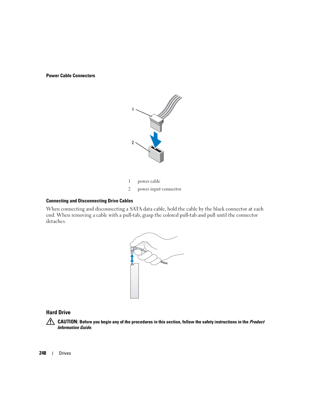 Dell 755 manual Power Cable Connectors, 248 