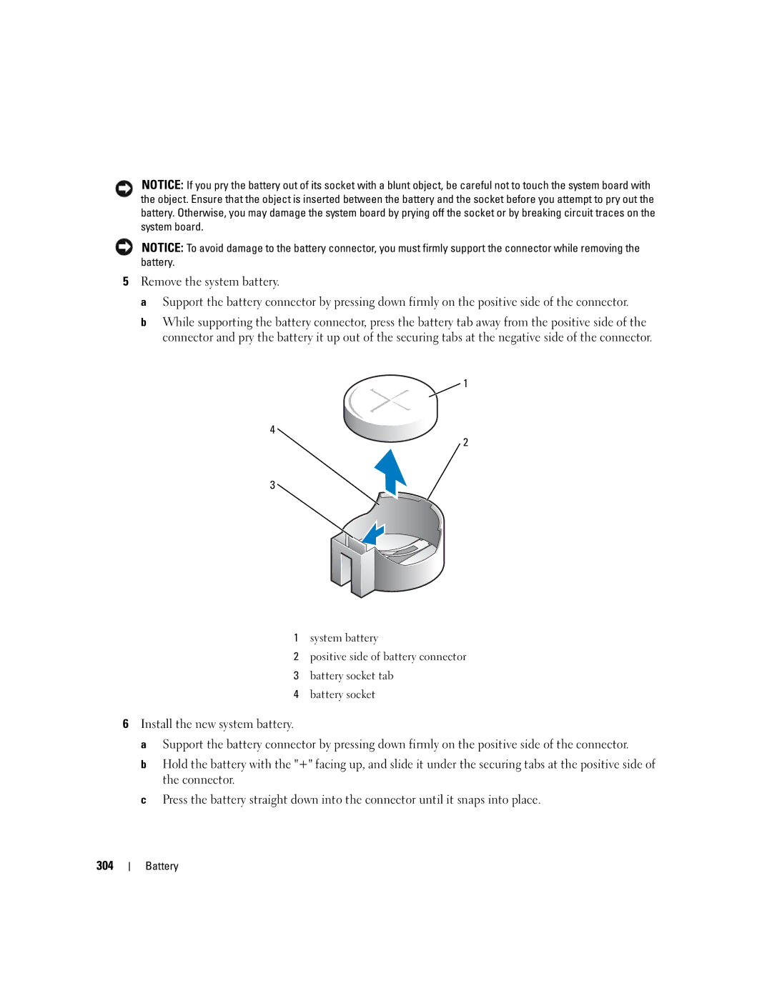 Dell 755 manual Battery 