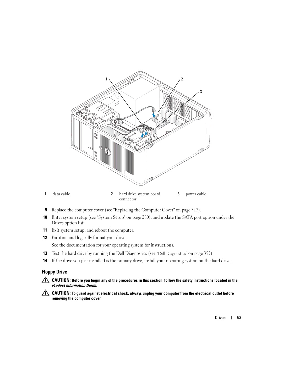 Dell 755 manual Floppy Drive 