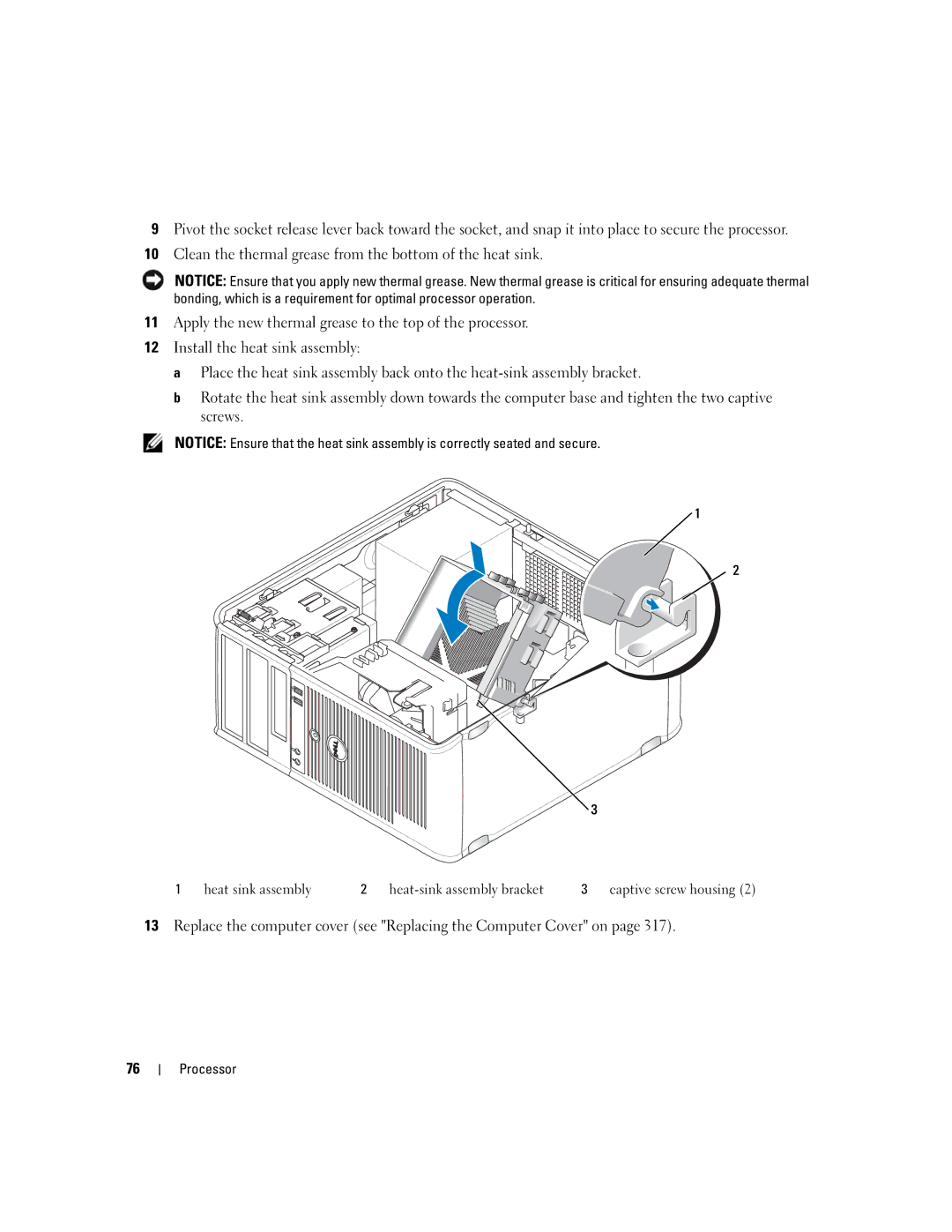 Dell 755 manual Processor 