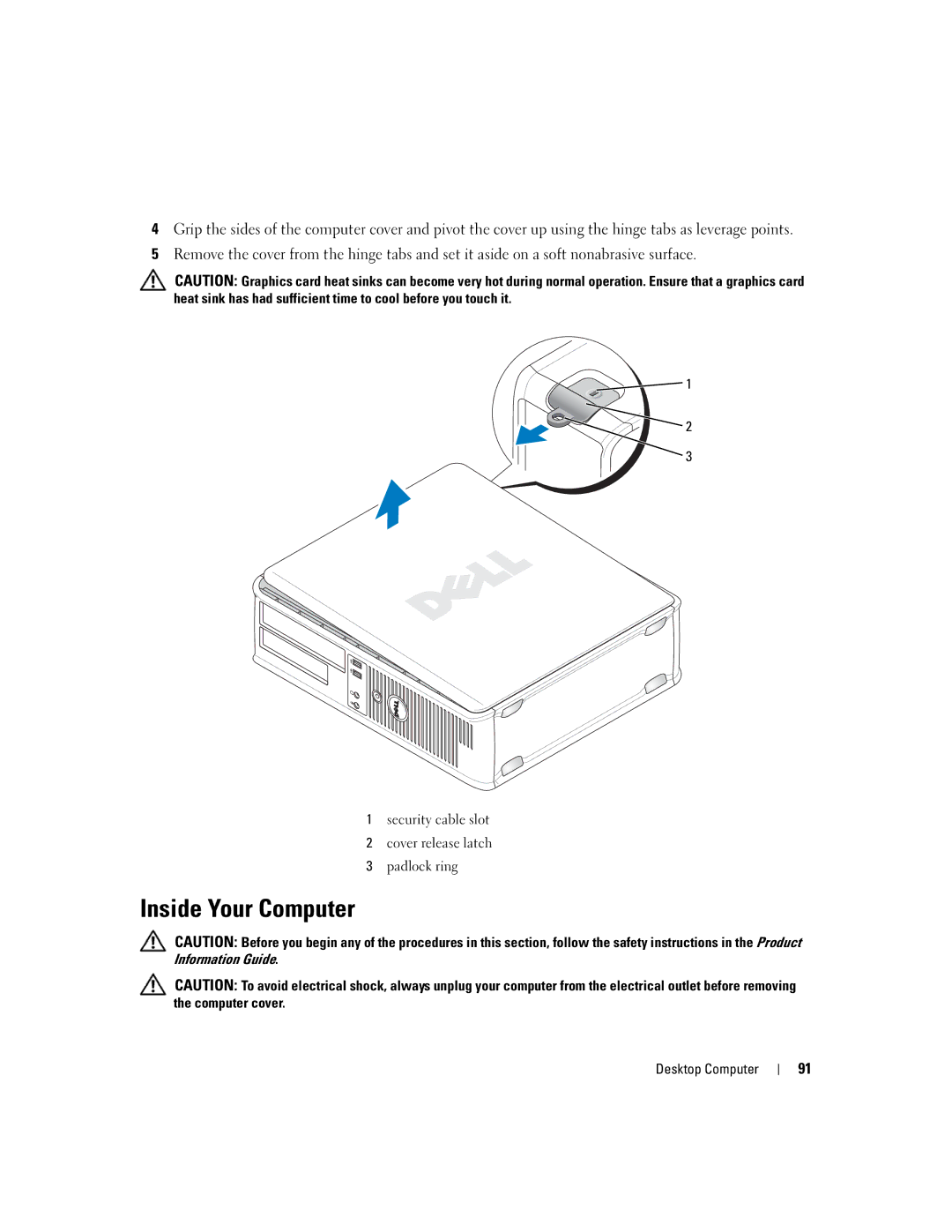 Dell 755 manual Inside Your Computer 