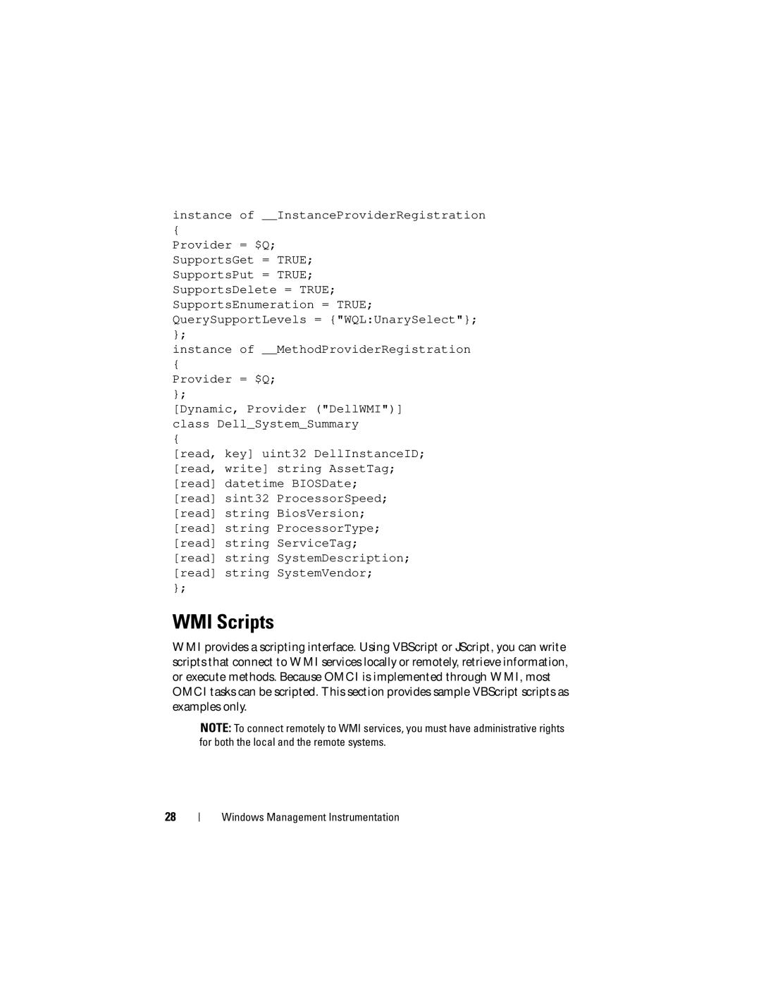 Dell 7.6 manual WMI Scripts 