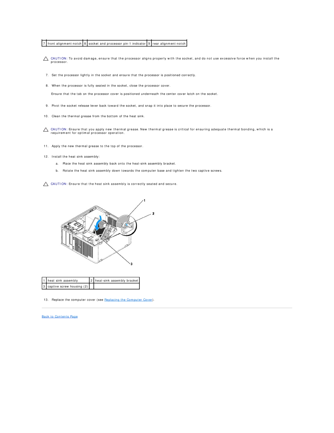 Dell 760 manual Back to Contents 