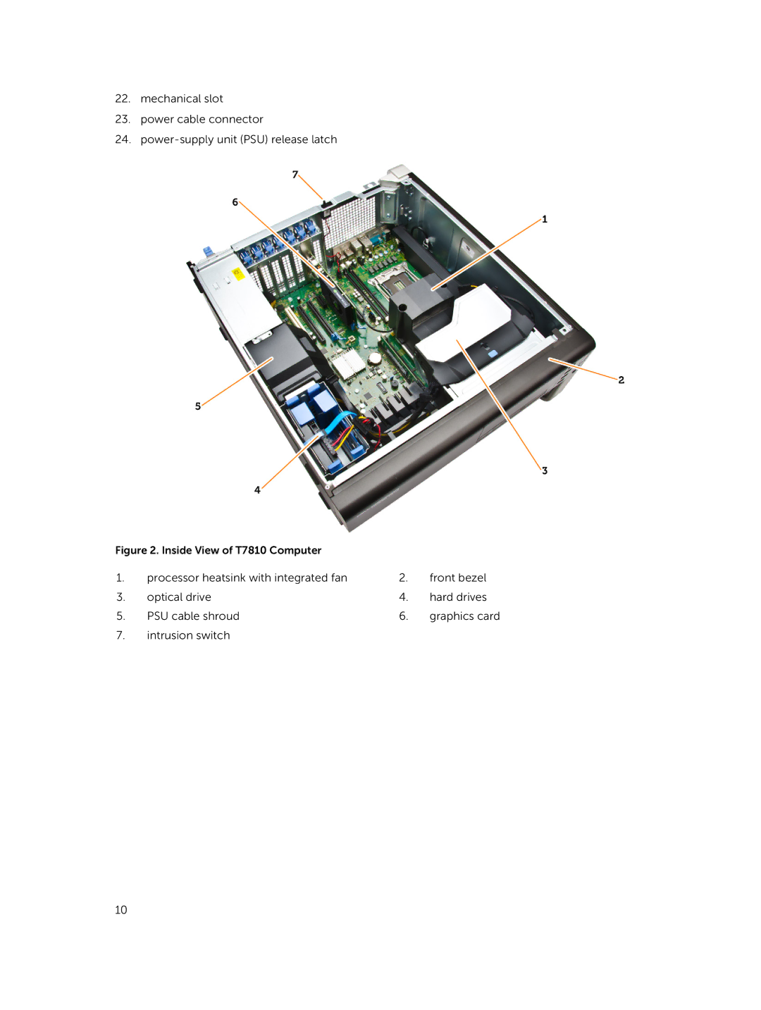 Dell 7810 owner manual Intrusion switch 