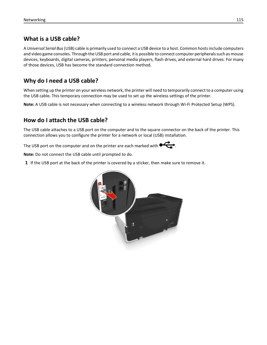 Dell 7dE, 7d1 manual What is a USB cable?, Why do I need a USB cable?, How do I attach the USB cable? 