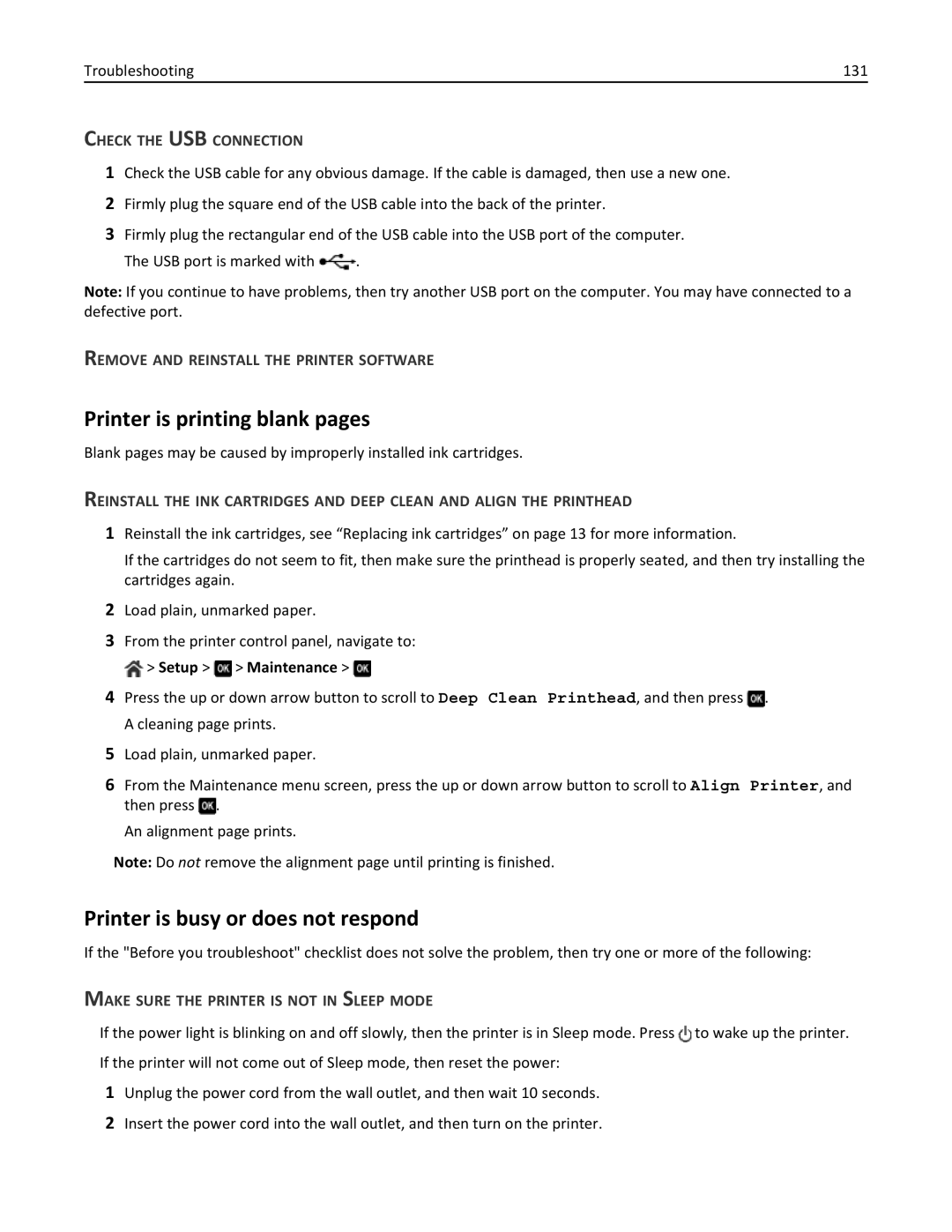 Dell 7dE Printer is printing blank pages, Printer is busy or does not respond, Remove and Reinstall the Printer Software 