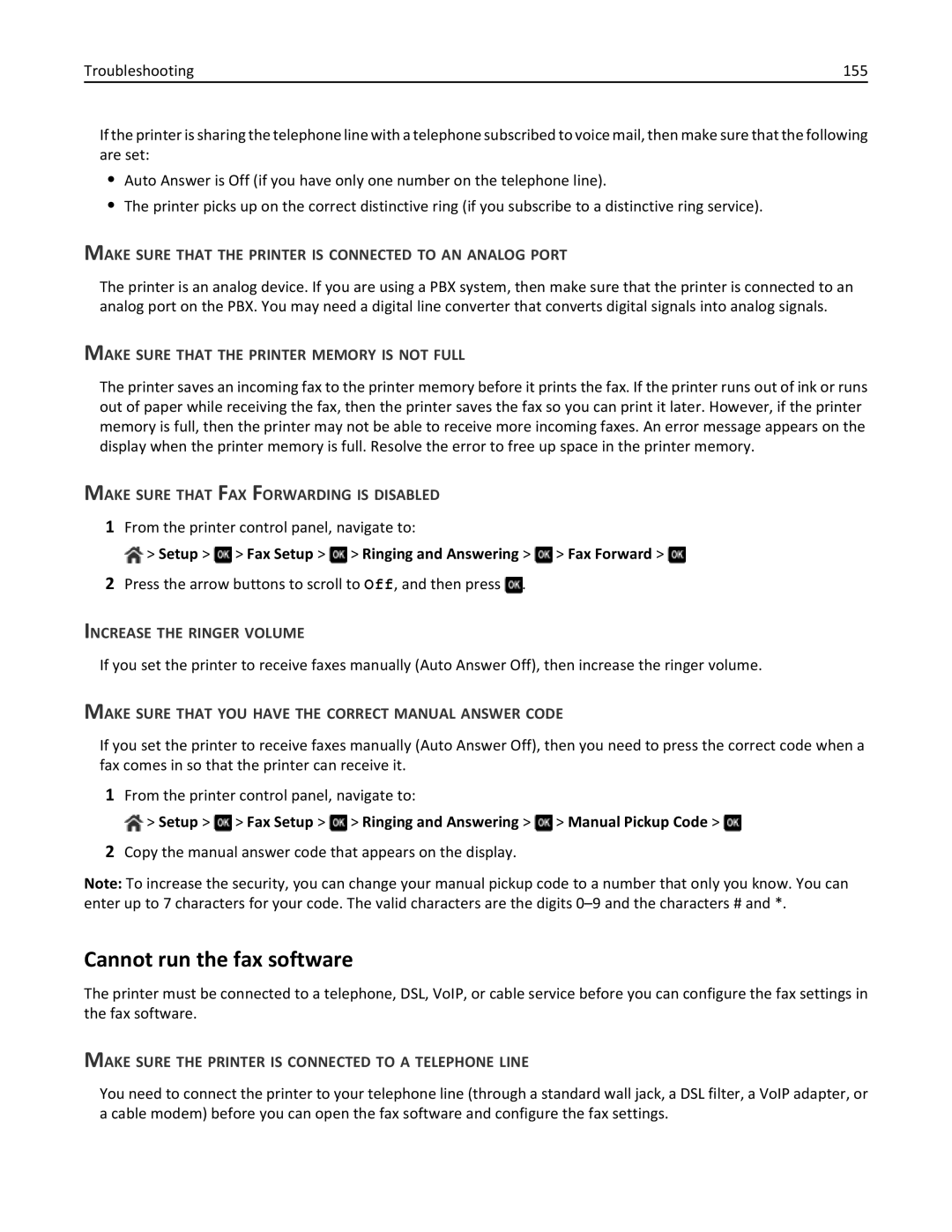 Dell 7dE, 7d1 manual Cannot run the fax software 