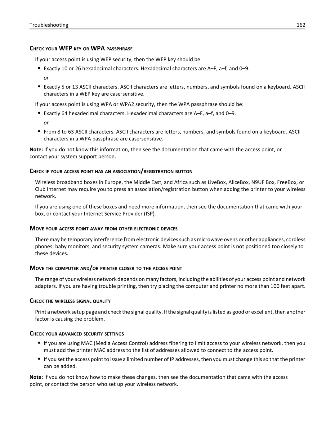 Dell 7d1, 7dE manual Troubleshooting 162 