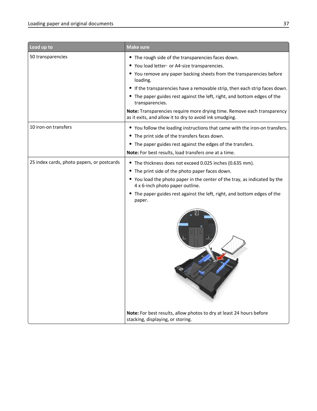 Dell 7dE, 7d1 manual Loading paper and original documents 