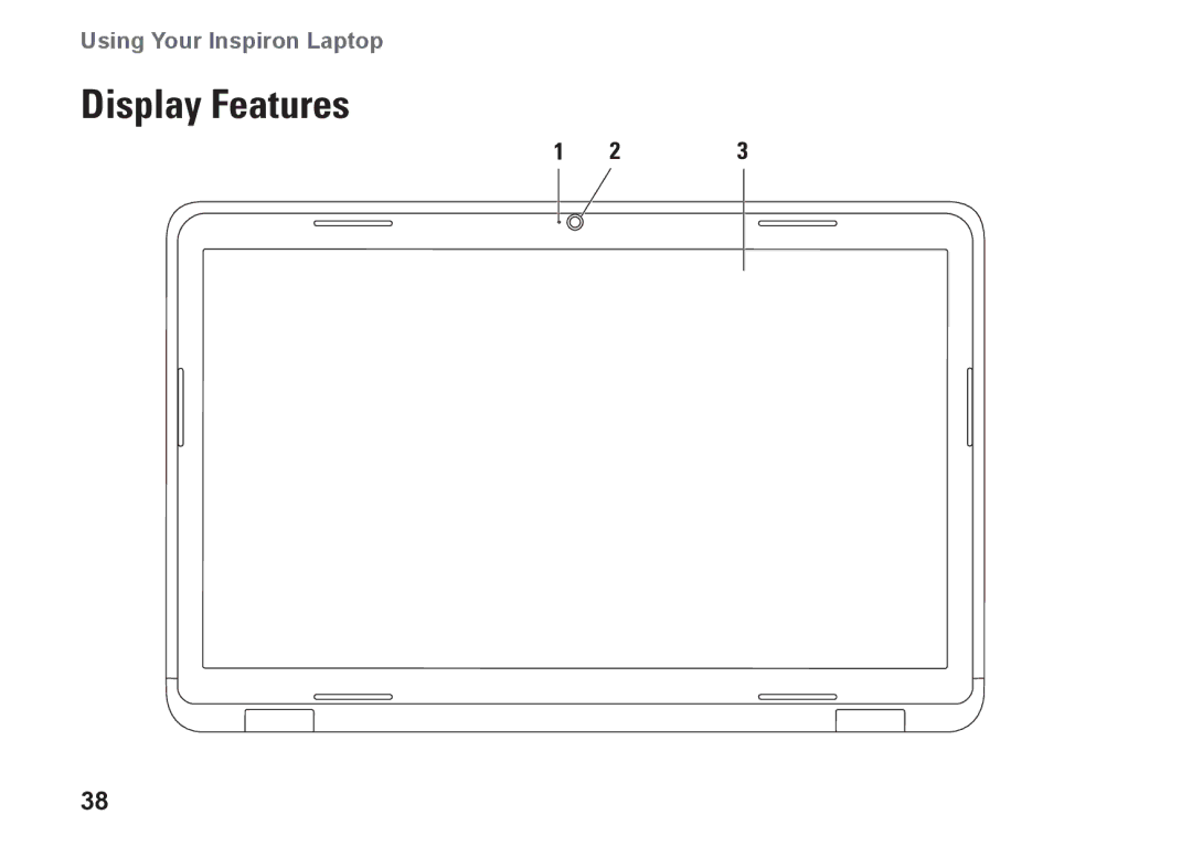 Dell 7HR9P, N7010, P08E series, P08E001 setup guide Display Features 