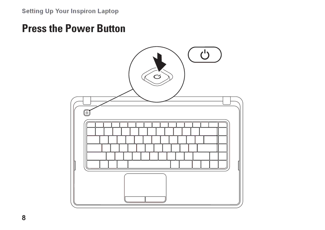 Dell P07F001, 7RR4T, P07F002, P07F series, P07F003, M5030 setup guide Press the Power Button 