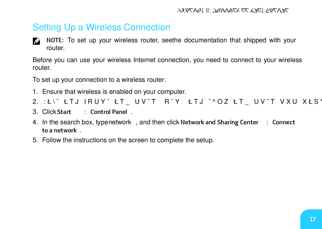 Dell P06T002, 7XM1F, P06T001, M11xR2 manual Setting Up a Wireless Connection 