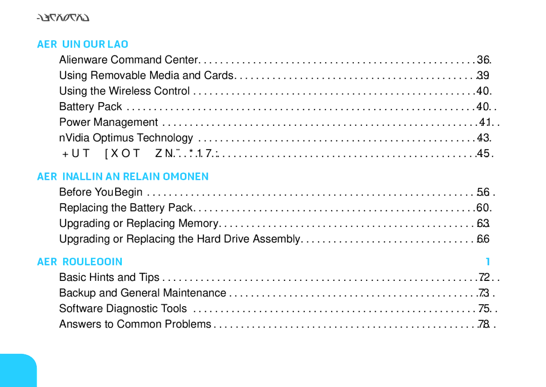 Dell M11xR2, 7XM1F, P06T001, P06T002 manual Contents﻿ 