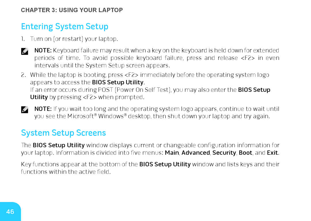 Dell P06T001, 7XM1F, P06T002, M11xR2 manual Entering System Setup, System Setup Screens 