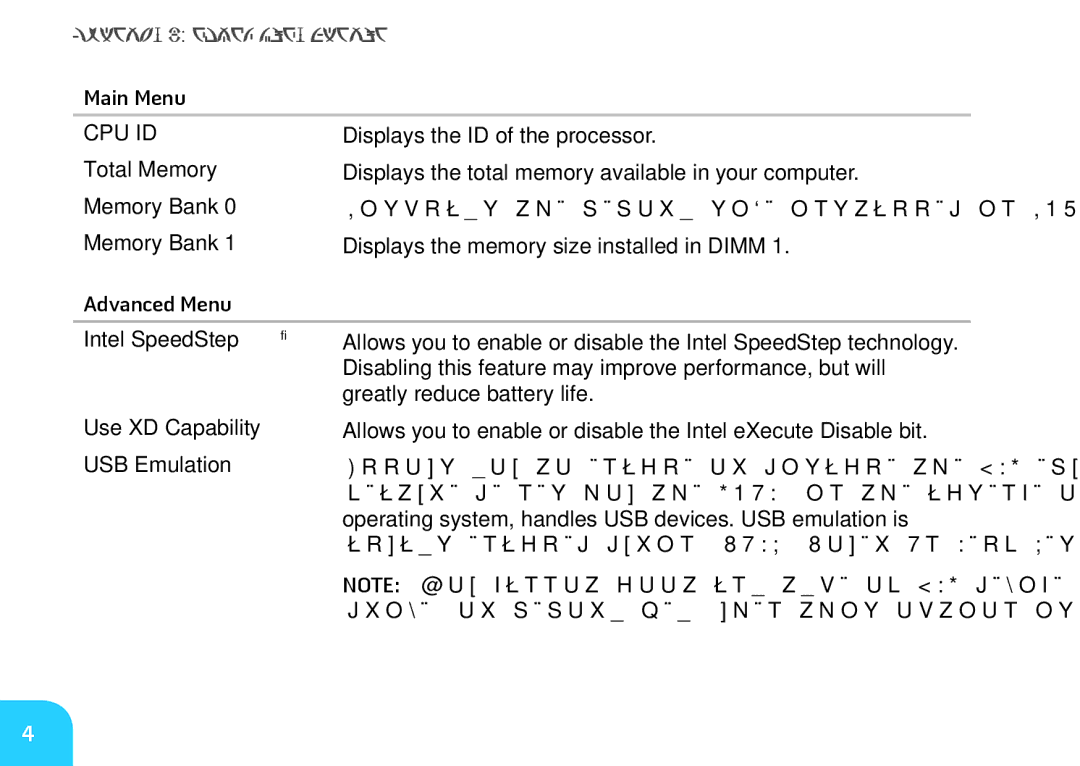 Dell 7XM1F, P06T001, P06T002, M11xR2 manual Cpu Id 