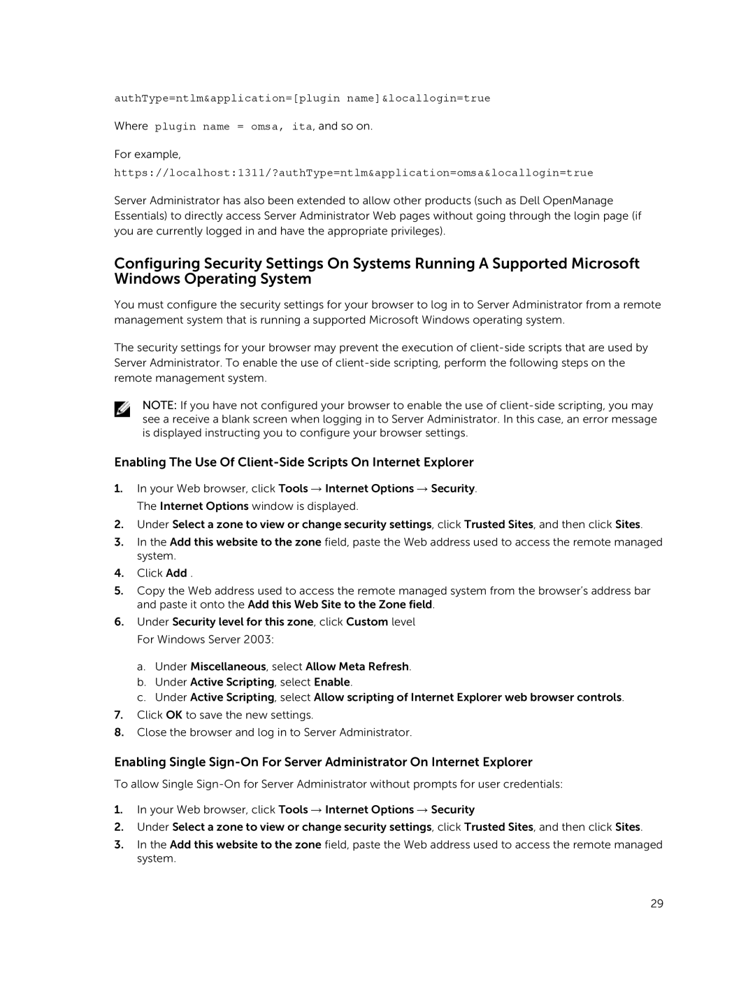 Dell 8.1 manual Enabling The Use Of Client-Side Scripts On Internet Explorer 