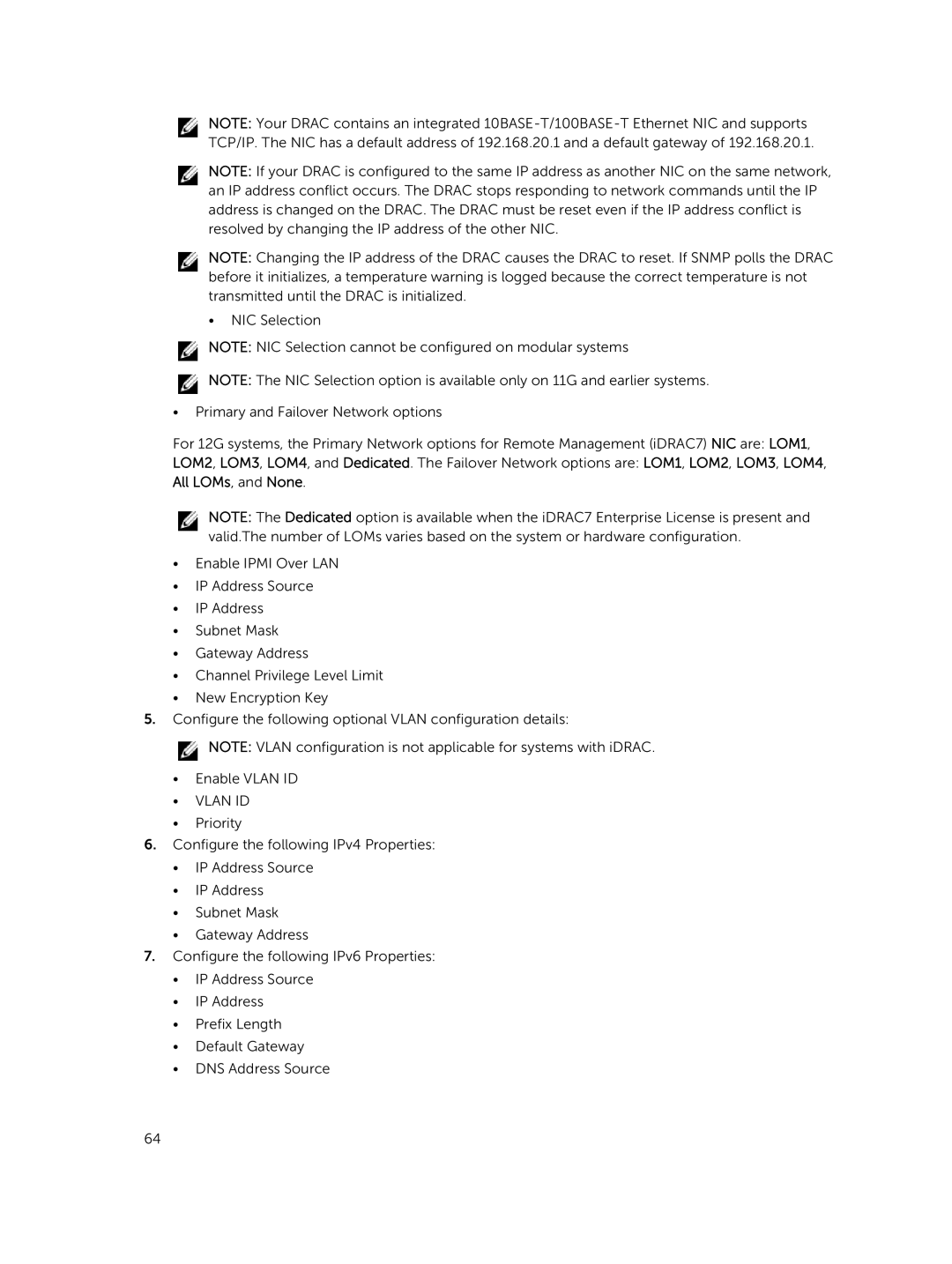 Dell 8.1 manual Vlan ID 