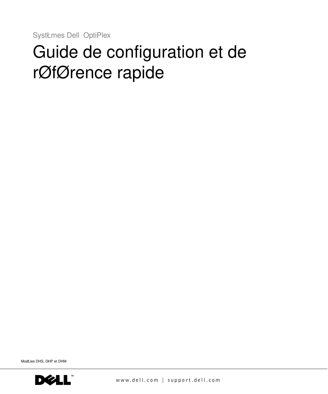 Dell 81FTK manual Guide de configuration et de référence rapide 