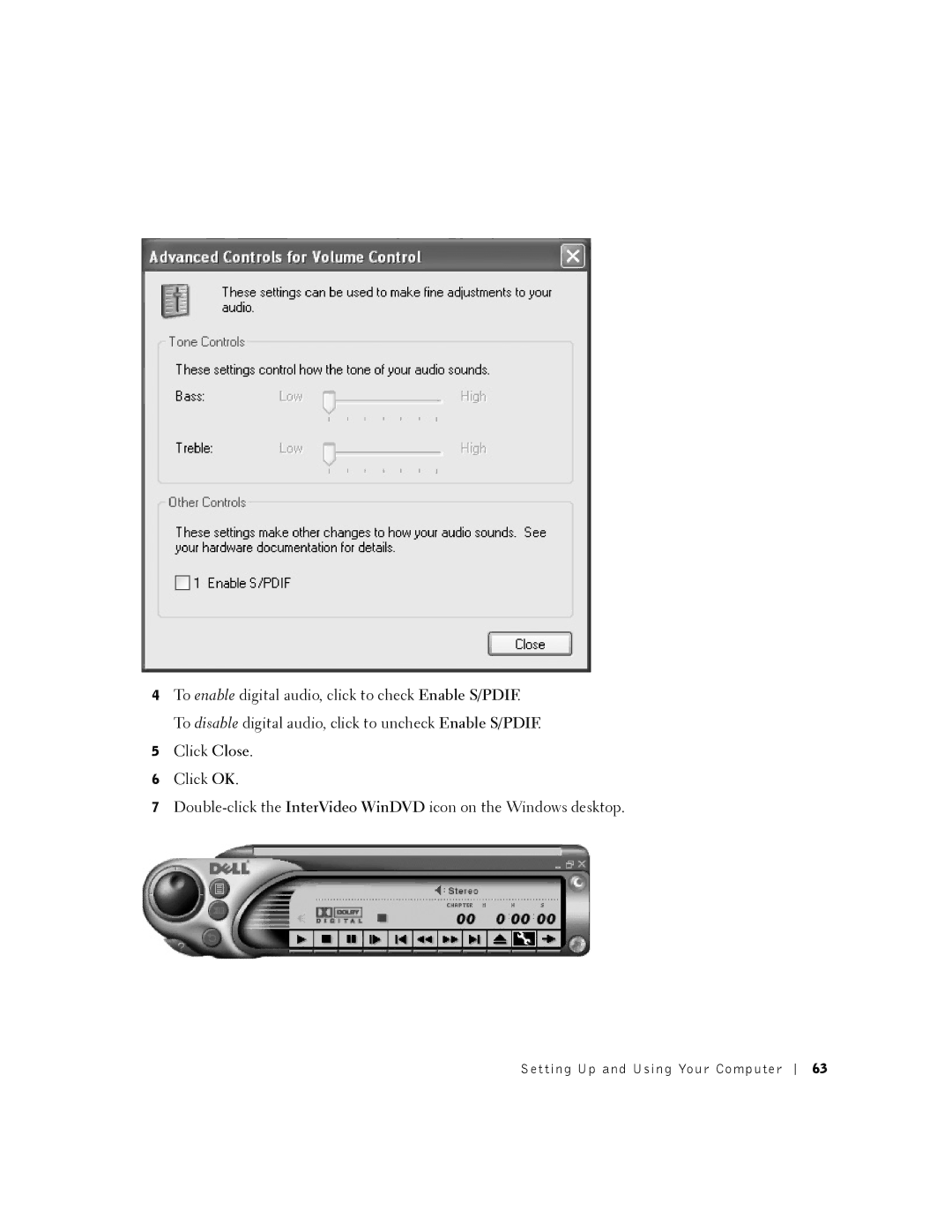 Dell 8200 owner manual Setting Up and Using Your Computer 