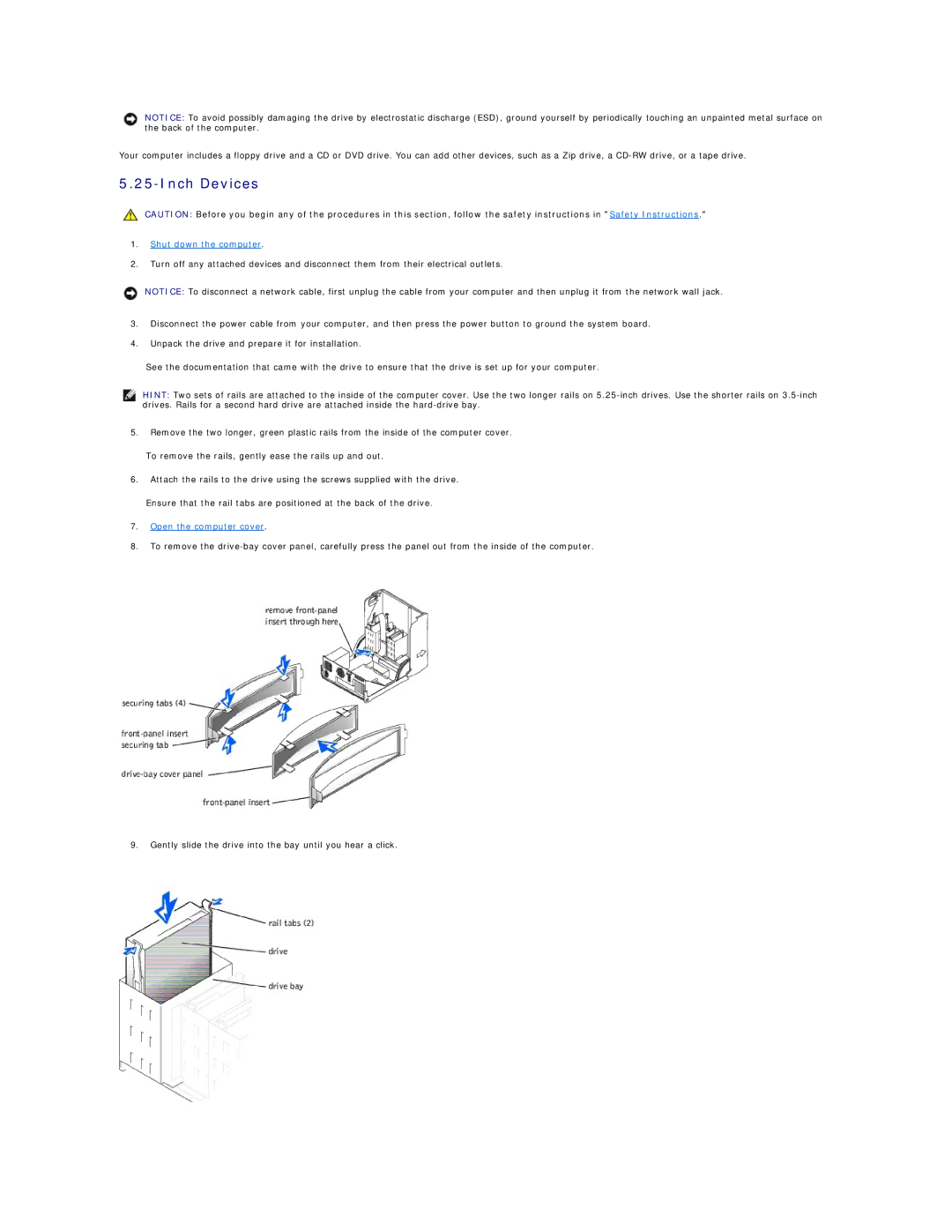 Dell 8200 technical specifications Inch Devices 