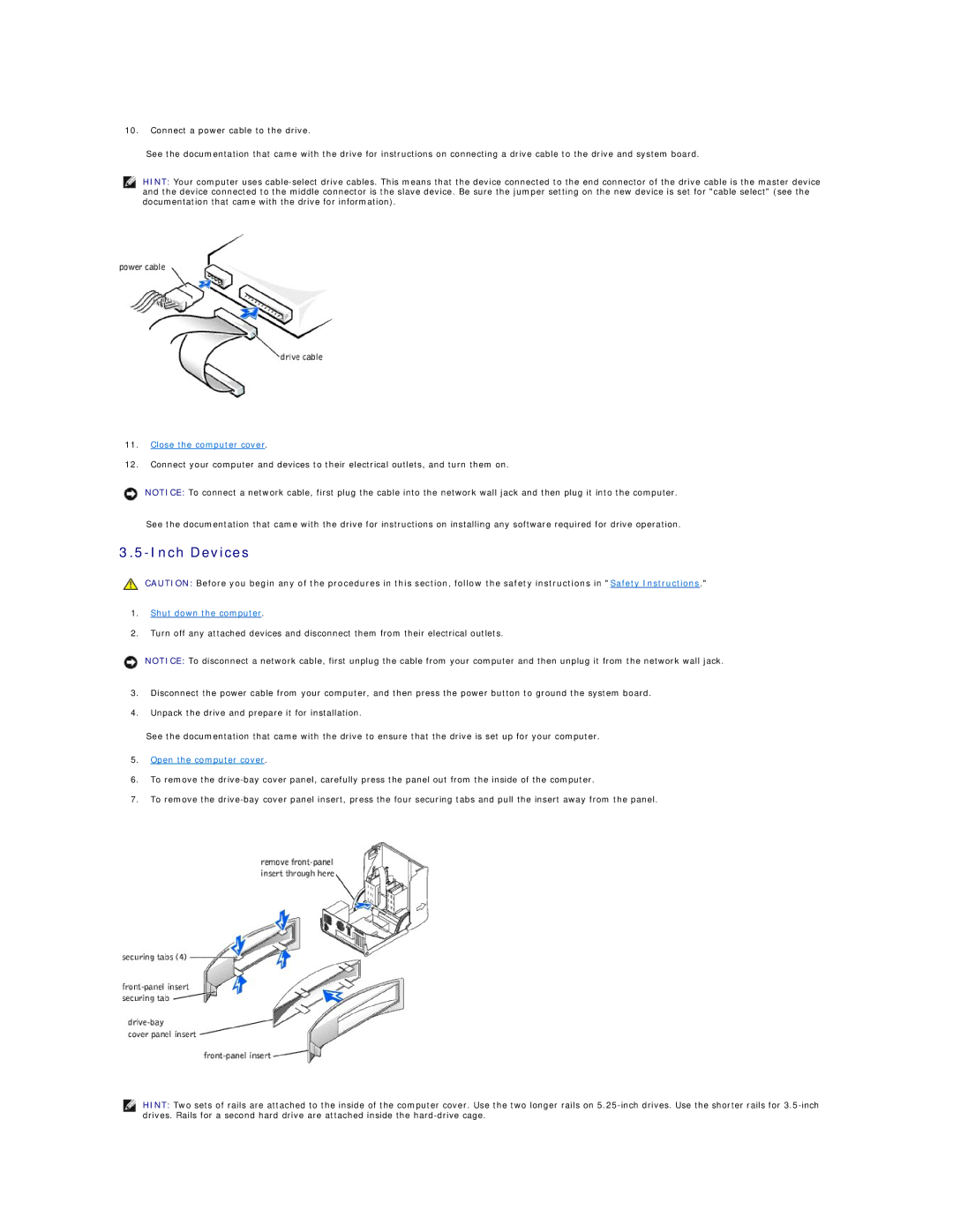 Dell 8200 technical specifications Inch Devices 